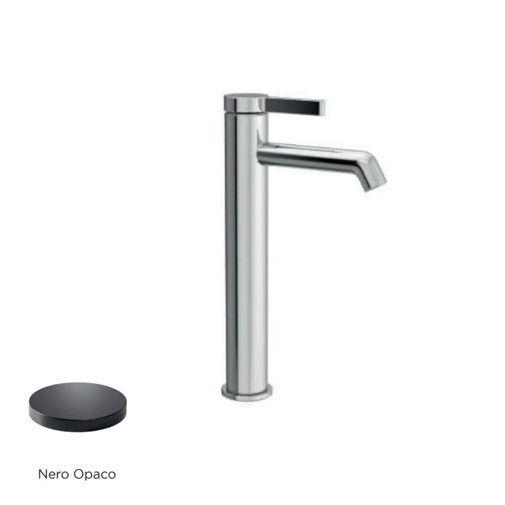 Kurk poeder Single-lever tall basin mixer RubiFlux Tundra series - Effen Black