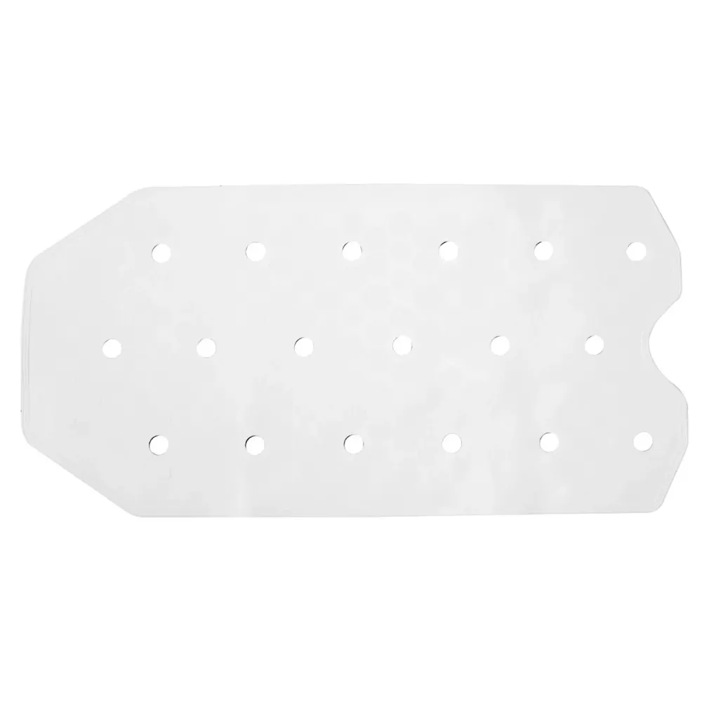 Non-slip bathtub mat 72x36 cm gummi Gedy - White