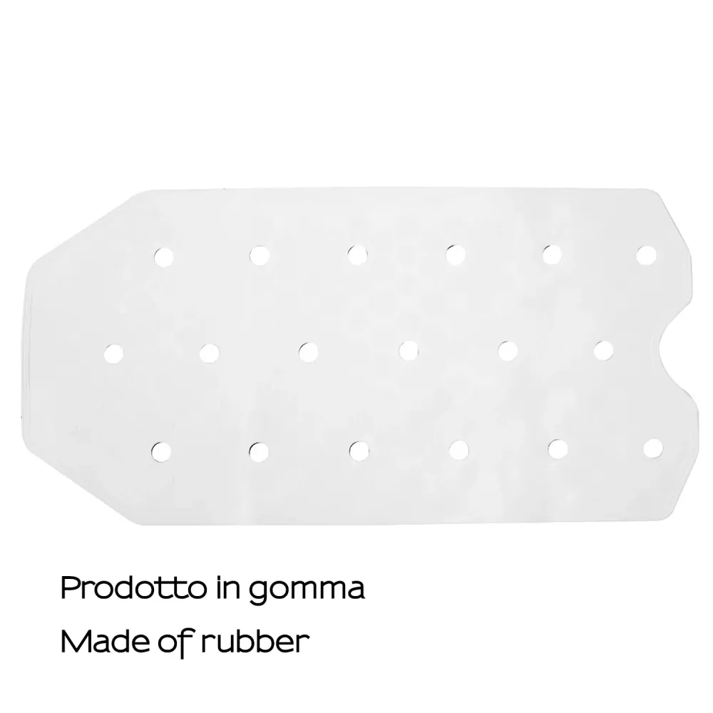 Non-slip bathtub mat 72x36 cm gummi Gedy - White