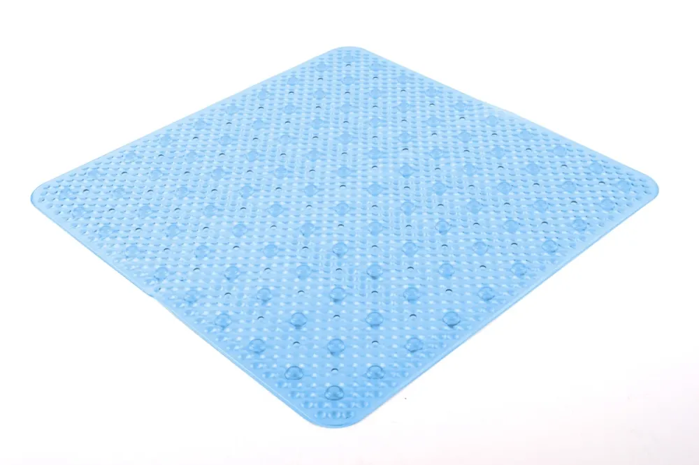Non-slip shower mat 53x53 Solid model Gedy - Helder blue