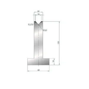 Part No. 3097 @ 415mm 85 Degree Die