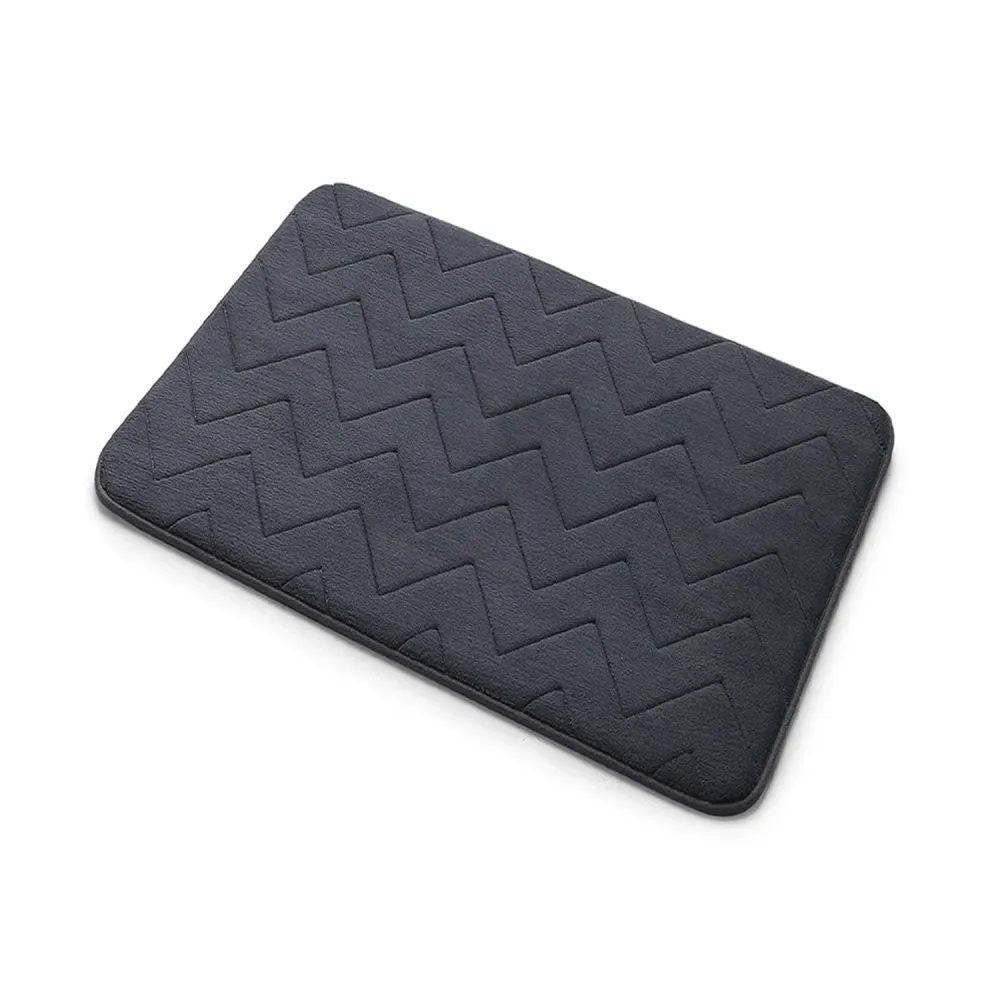 Rug 40x60 memory foam non-slip bottom Foam Gedy - Anthracite