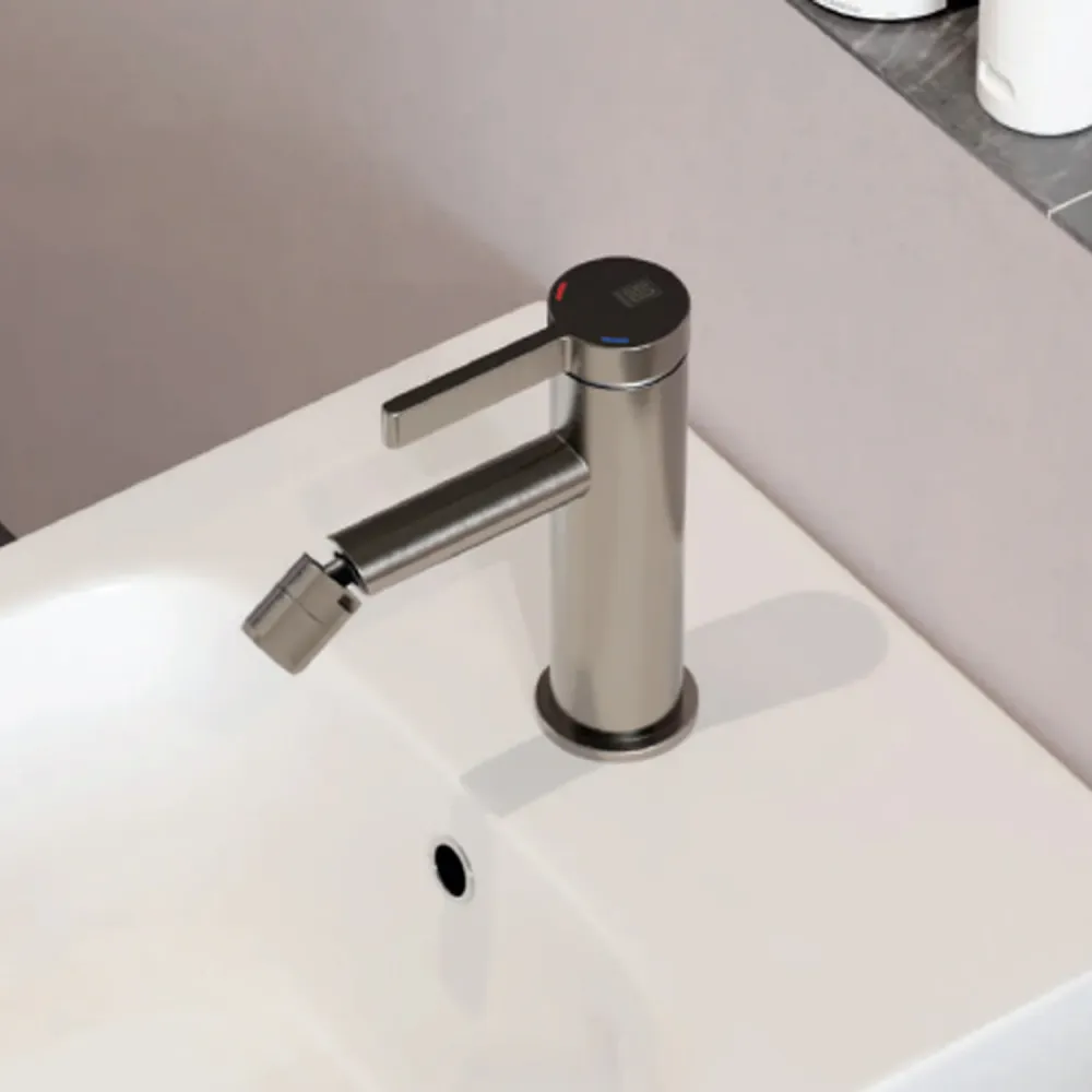 Single-lever bidet mixer RubiFlux Tundra series - Matte Zwart Per Vierkante Meter
