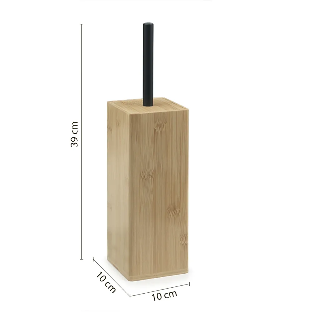 Tall bamboo brush Gedy Bonnie series - Natural/Matte Black