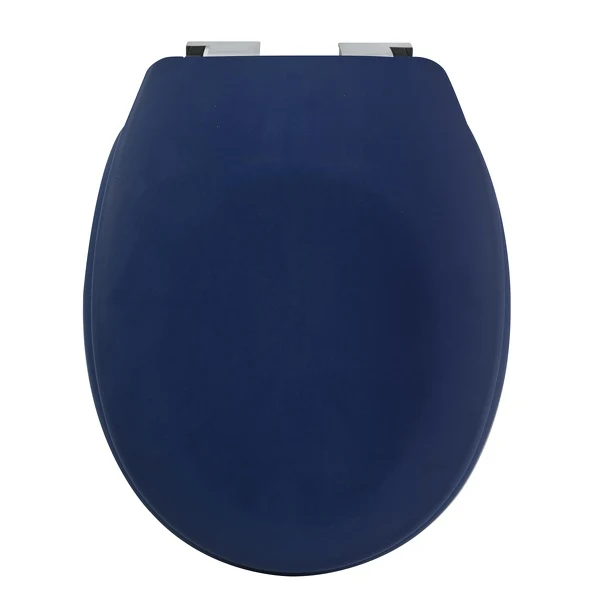 Universal WC seat model KLAK made Thermo Dur Matte Blue Color and stainless steel hinges