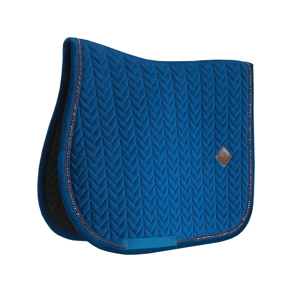 Velours Pearls All Purpose Saddle Pad Dark Blue F
