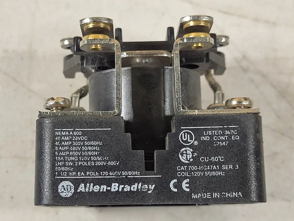 120V 50/60Hz Open Style Power Relay 700-HG47A1 (Bag 2)