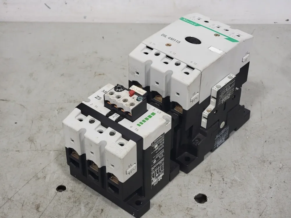 130 Amp, 3 Pole, 120 VAC Coil Contactor DIL4M115 w/ Overload Relay