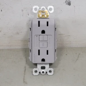 15A, 125V Self-Test GFCI Duplex Receptacle PT1597-GRY