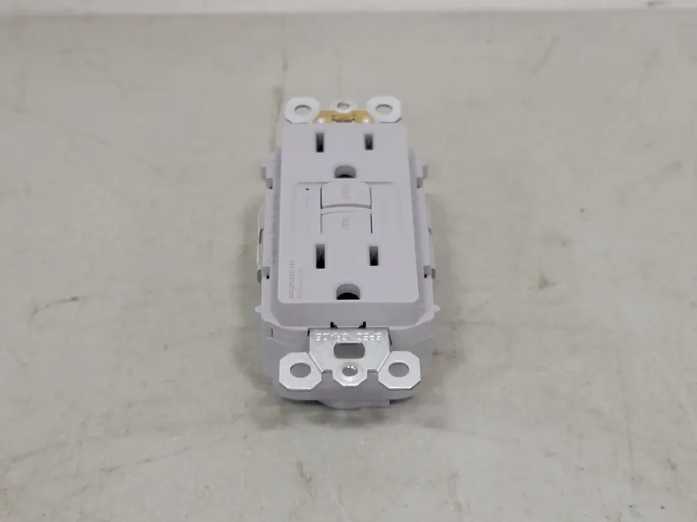 15A, 125V Self-Test GFCI Duplex Receptacle PT1597-GRY