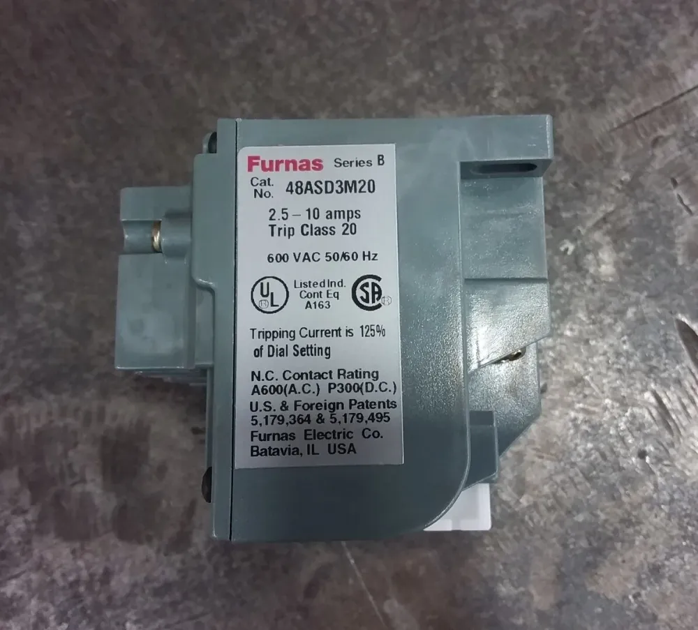 2.5-10 Amp Eenkleurig State Overload Relay 48ASCD3M20 w/ Phase-Loss Circuit
