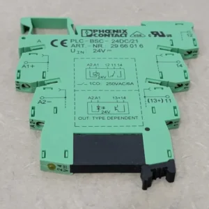 5-Pin Relay Socket PLC-BSC-24DC/21 w/ 2 Amp Relay 2966595