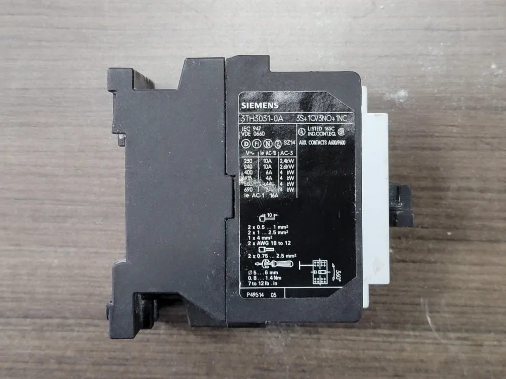 16 Amp Control Relay 3TH3031-0A