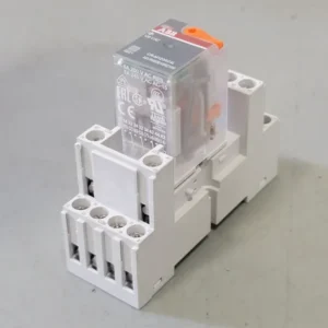 6 Amp Pluggable Interface Relay CR-M120AC4L w/ Relay Socket 1SVR405651R3000