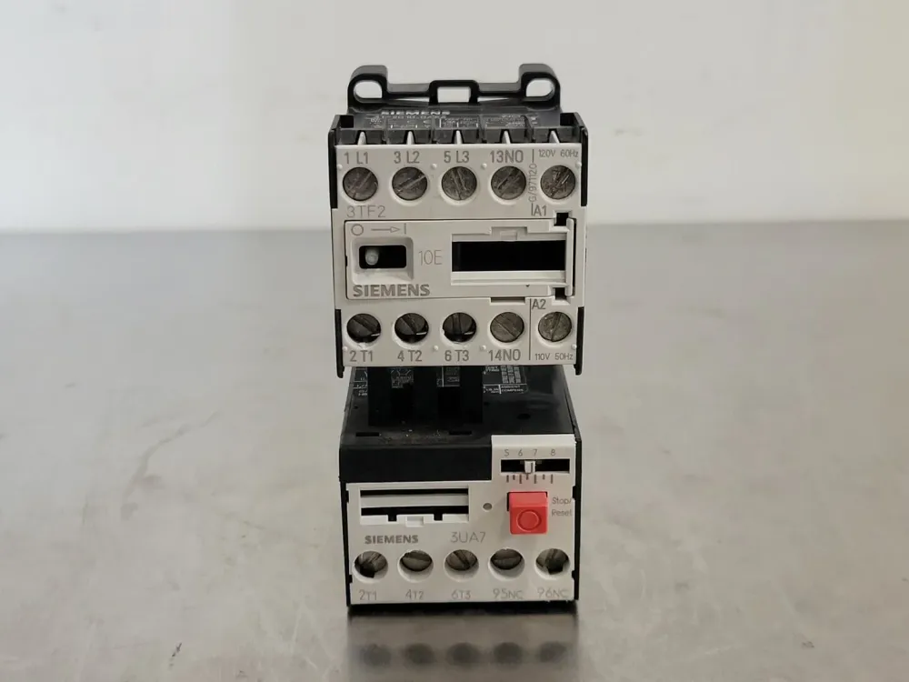 16 Amp, 3 Pole, 1NO, 110/120 VAC Coil Contactor 3TF2010-0AK61 w/ Overload Relay