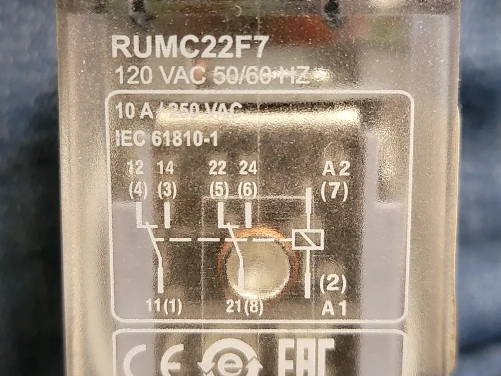 10 Amp Power Relay RUMC22F7
