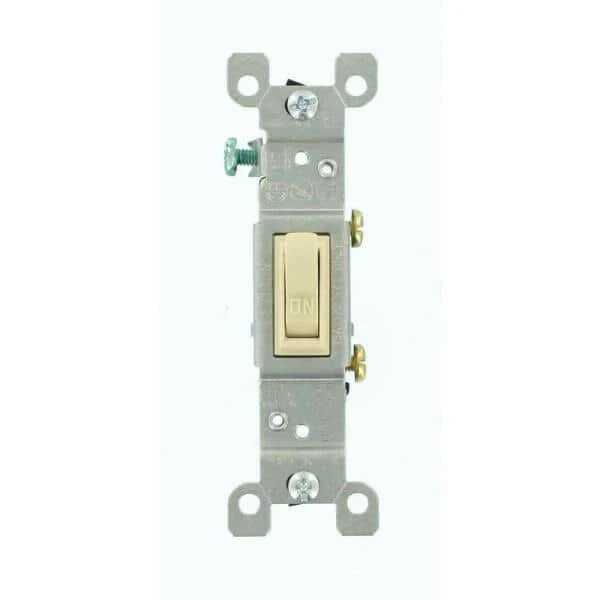 15 AMP Single-Pole Toggle Switch (Ivory)