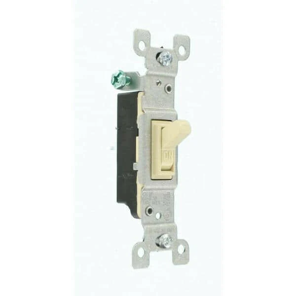 15 AMP Single-Pole Toggle Switch (Ivory)