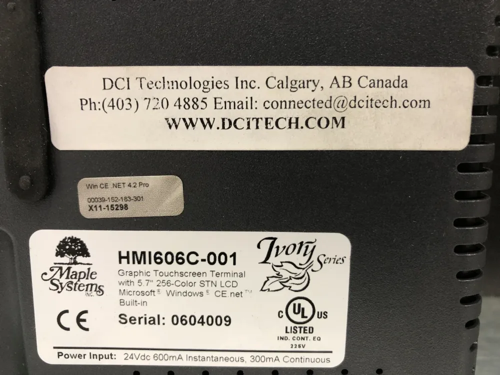 Graphic Touchscreen Terminal HMI606C-001