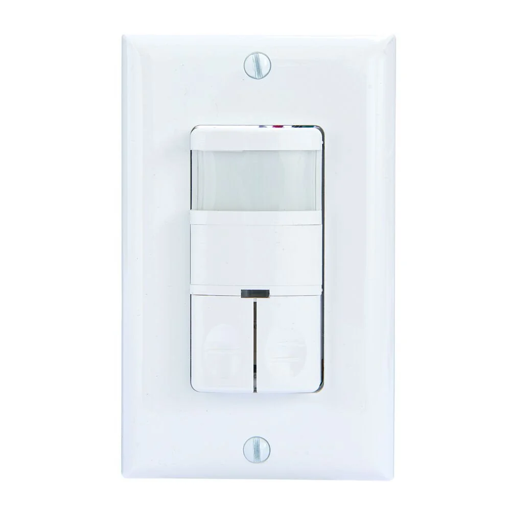 Intermatic - IOS-DDR-WH - Commercial Grade Dual Load -Wall Occupancy Sensor, Sneeuwwit