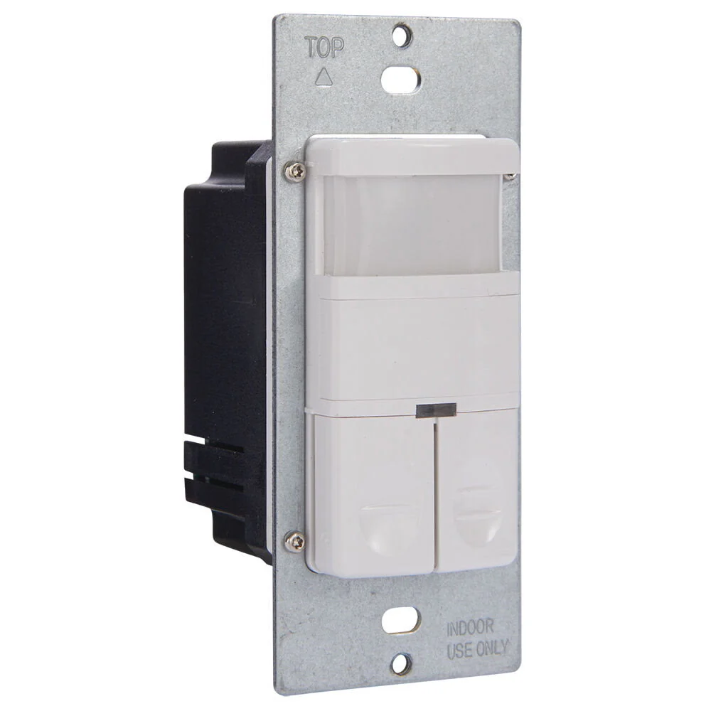 Intermatic - IOS-DDR-WH - Commercial Grade Dual Load -Wall Occupancy Sensor, Sneeuwwit