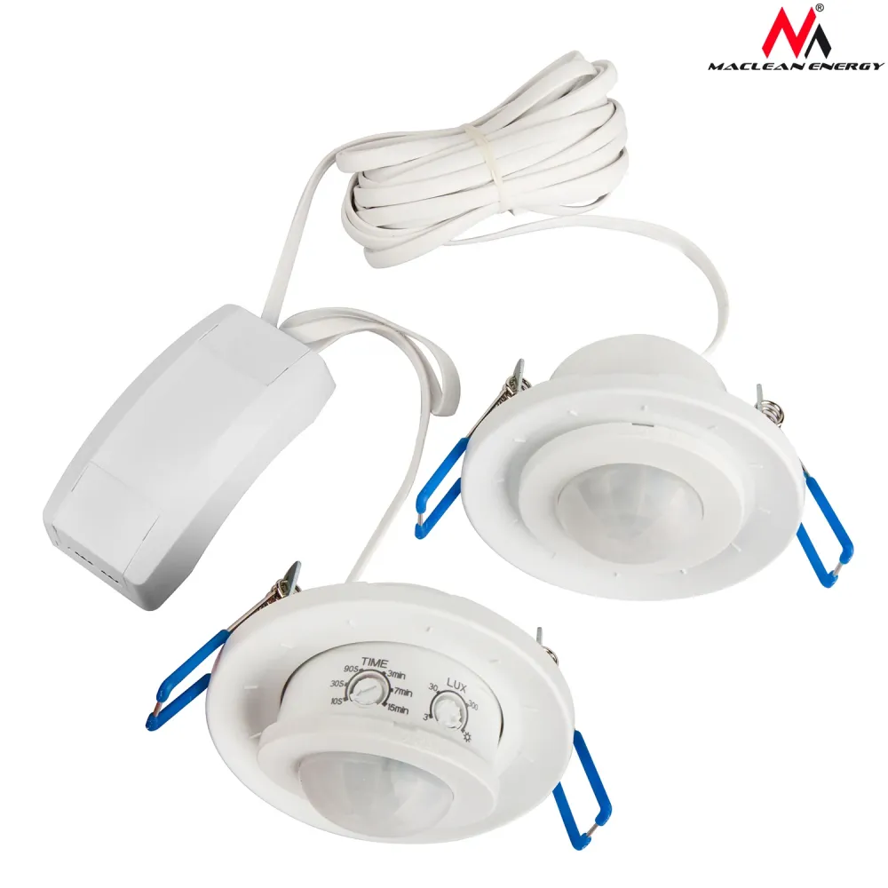 MacLean MCE143 Dubbele infrarood bewegingssensor detector PIR 2 PCS Mechanisch universele 8m