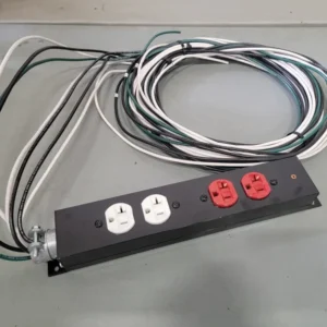 11" Metal Plug Track 2 Pole 3 Wire 20A/125V