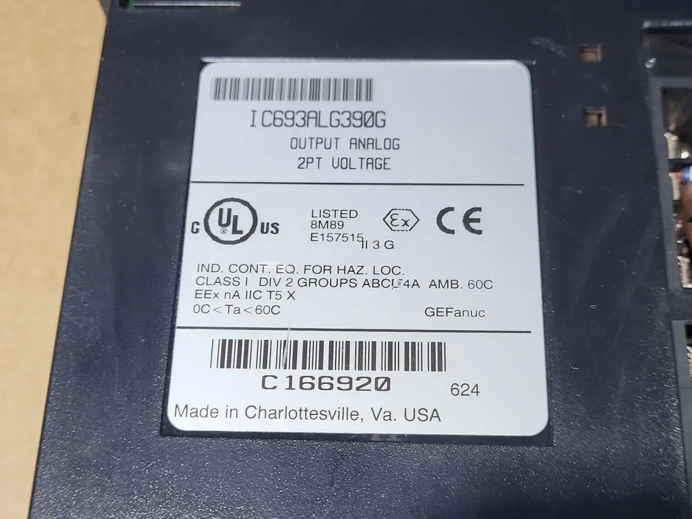 2 Point Voltage Output Analog IC693ALG390G