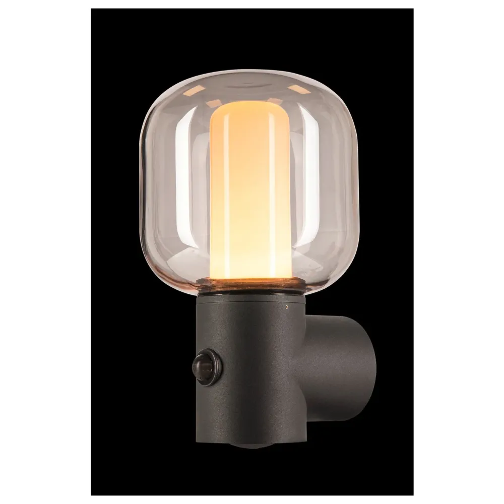 SLV Buitenlamp OVALISK SENSOR IP65 Antraciet