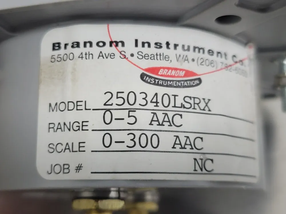 Yokogawa Ammeter 250340LSRX, 0-300 Amp