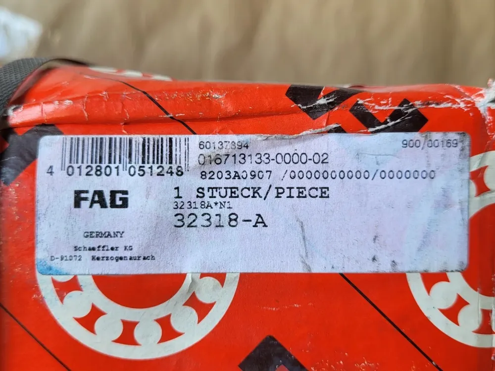 Tapered Roller Bearing 90mm ID x 190mm OD x 67.5 mm W, 32318A