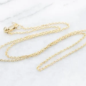 18-Karat Yellow Gold Rolo-Link Chain
