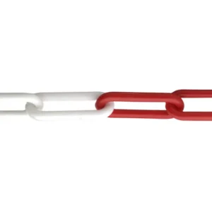 OEM Kwaliteit Ivana signaalketting - kunststof - rood/wit - 30m x 6mm