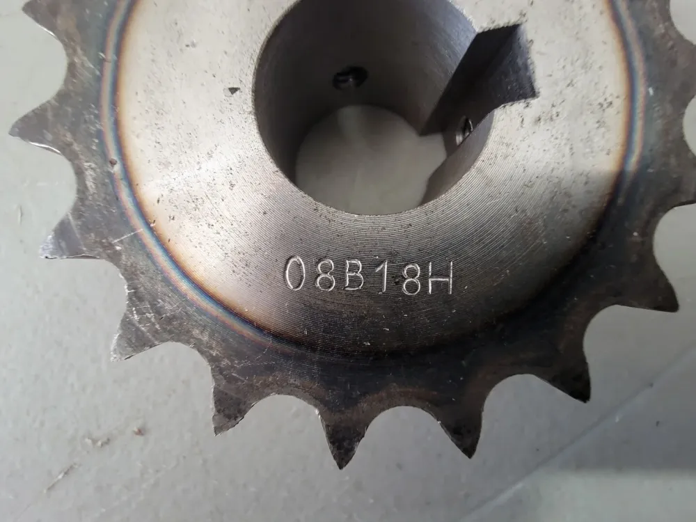 Roller Chain Sprocket 08B18H, No. 08, 18 Teeth