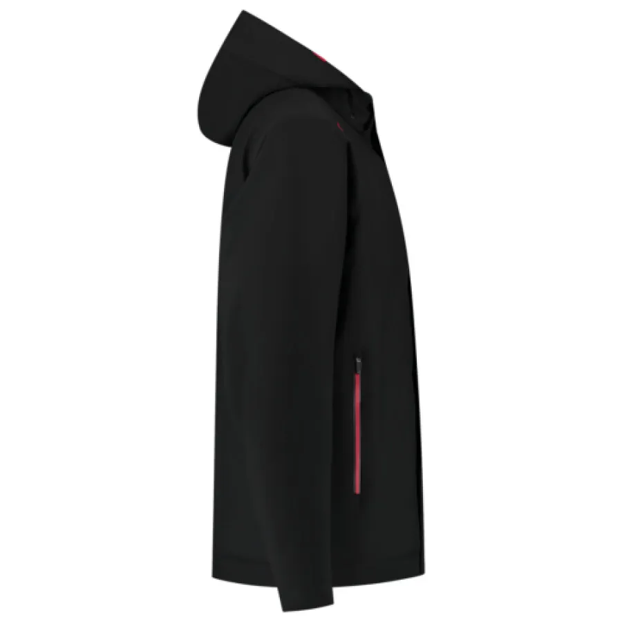 LED-geïllumineerde Tricorp Winter Tech Shell Accent zwart-rood L