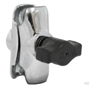 RAM Mount Tweevoudig Socket Arm 1" Rubber Balls, Short 60 mm, Chrome Harley-Davidson