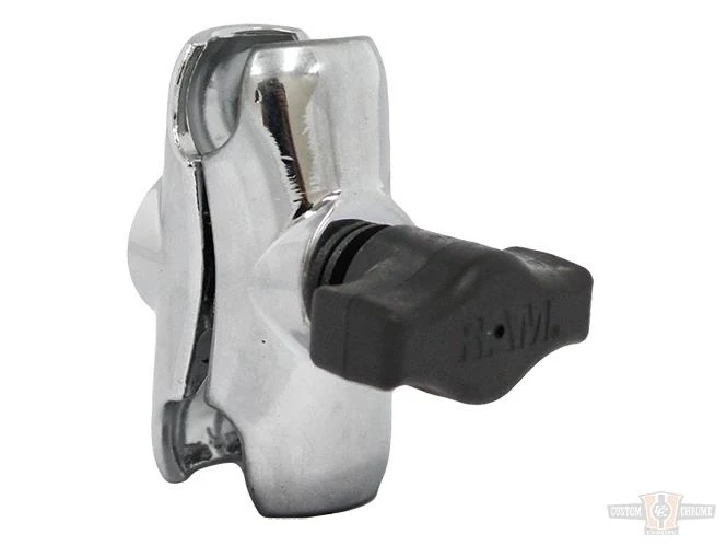 RAM Mount Tweevoudig Socket Arm 1" Rubber Balls, Short 60 mm, Chrome Harley-Davidson