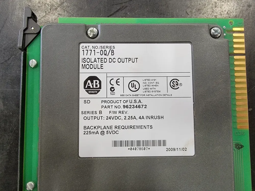 Isolation DC Output Module, Series B F/W REV No. 17710Q