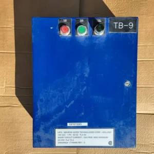 RoHS-conform Control Panel 120VAC, 1PH, w/ Fluid Sensor Connector ZBE08-S-10 (5-POLE, SHIELD)
