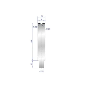 Part No. 3124 @ 50mm 86 Degree Solo V Die