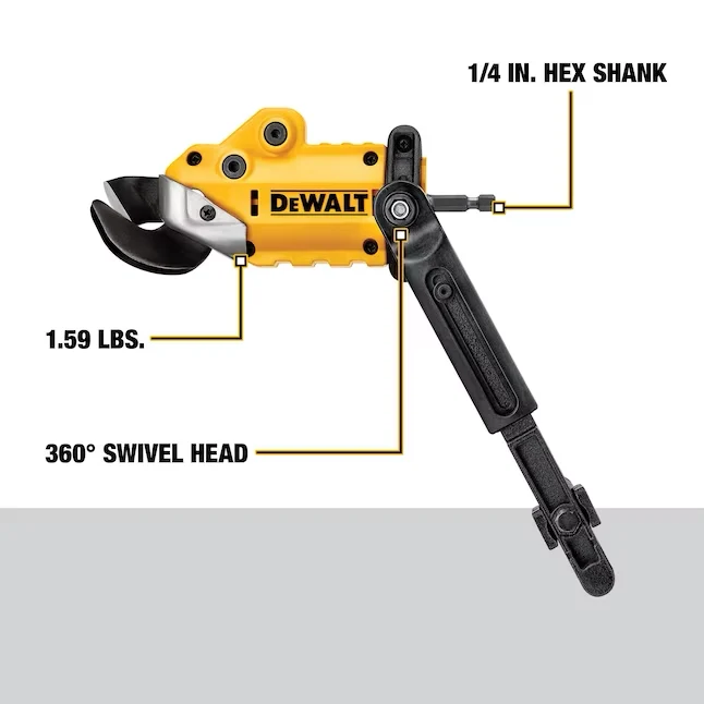 DEWALT Impact Ready Shear Attachment met Inbus Sleutel