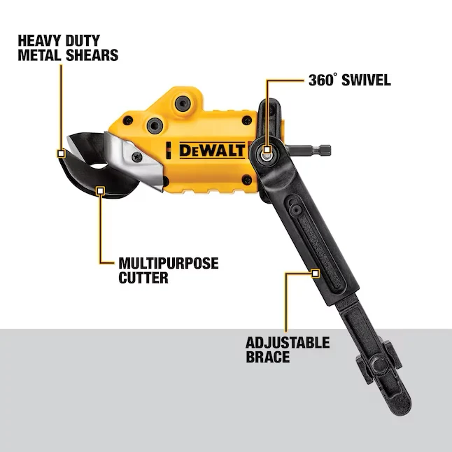 DEWALT Impact Ready Shear Attachment met Inbus Sleutel