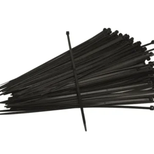 Professionele Metaaldraad Ivana bundelbandjes - zwart - 3.6 x 292 mm - 100 stuks