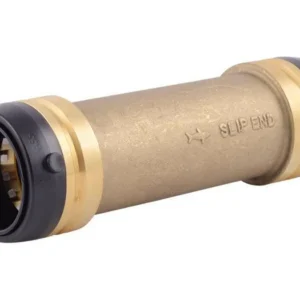SharkBite 1-1/4 . x 1-1/4 . Geel koper Push Slip Coupling