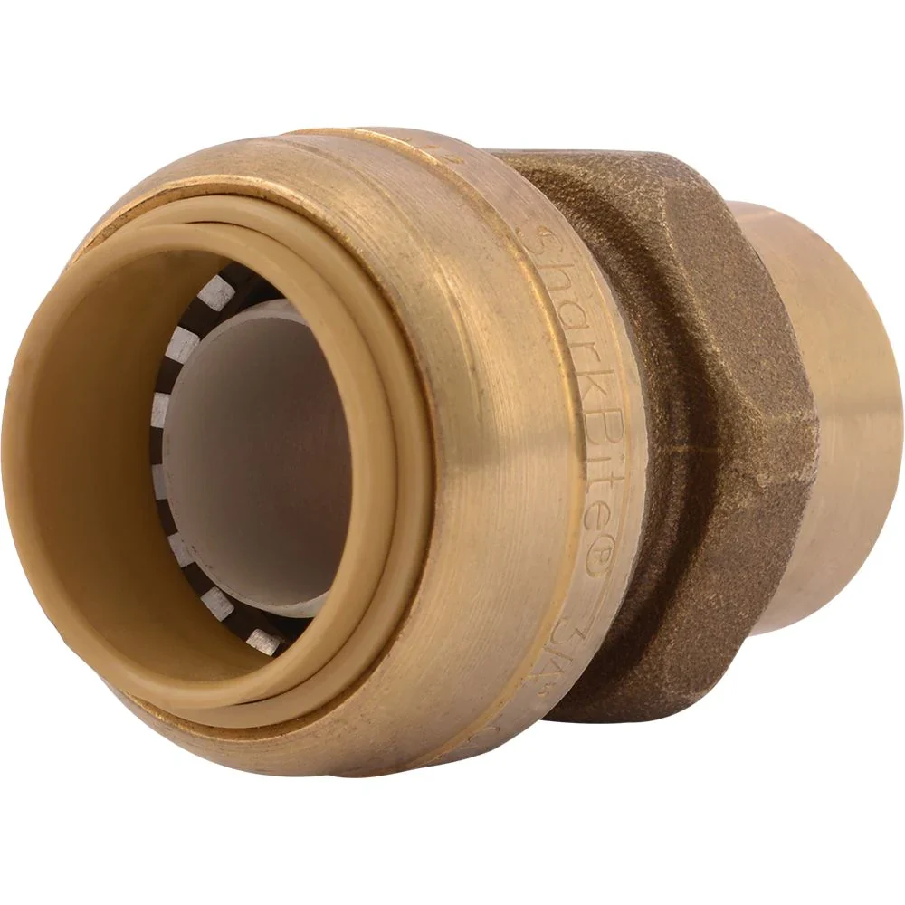 SharkBite 3/4 . x 1/2 . FNPT Geel koper Push Female Adapter