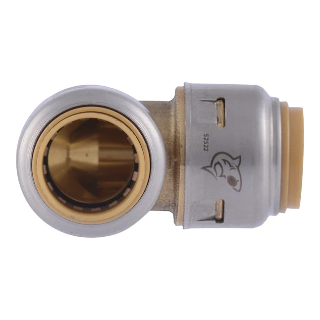 SharkBite Max Geel koper 1/2 . Push-Fit x 1/2 . Push-Fit 90-Degree Elbow