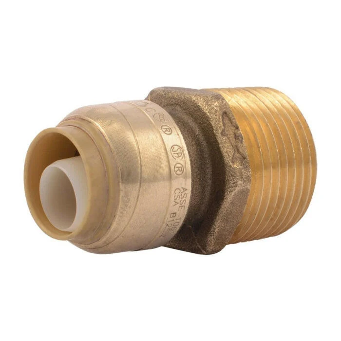 SharkBite 1/2 . x 3/4 . MNPT Messing Push Male Adapter