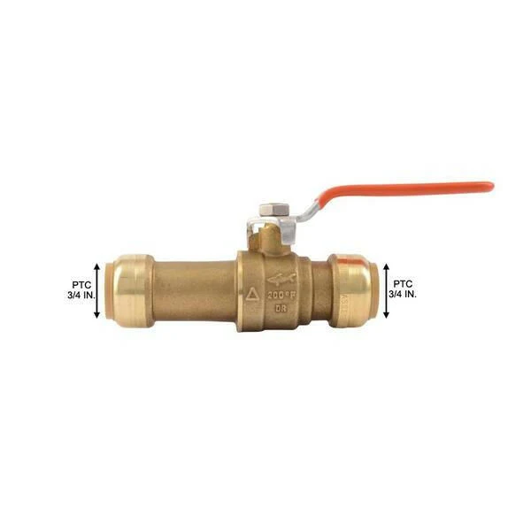 SharkBite 3/4 . Push-To-Connect Messing Slip Ball Valve