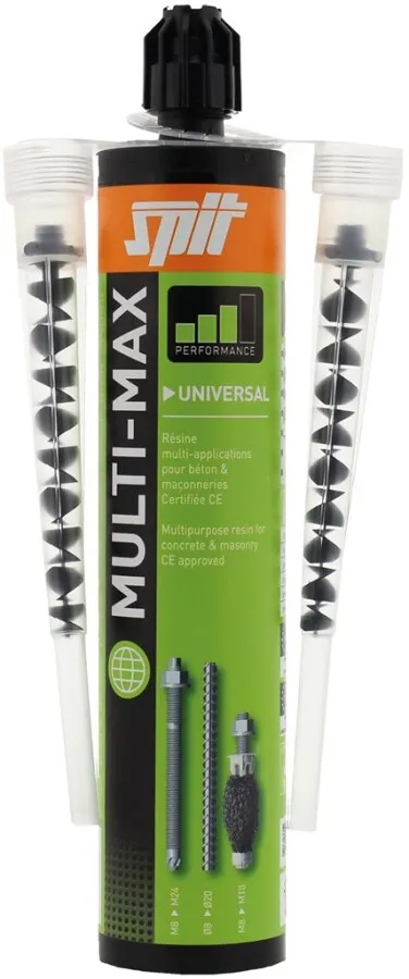 Gegalvaniseerd Roestvrij Spit injectiemortel - Multi-Max - 280 ml / 410 ml