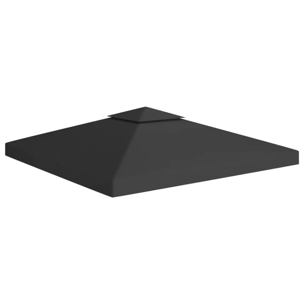 Medisch Grade Prieeldak 2-laags 310 g/m² 3x3 m zwart